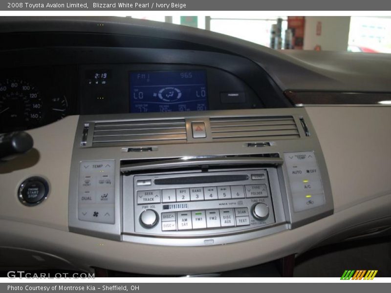 Blizzard White Pearl / Ivory Beige 2008 Toyota Avalon Limited