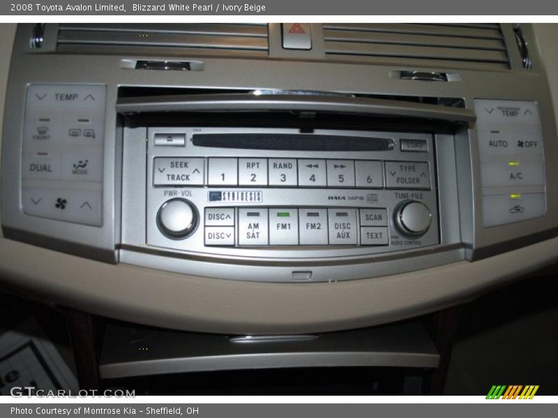 Blizzard White Pearl / Ivory Beige 2008 Toyota Avalon Limited