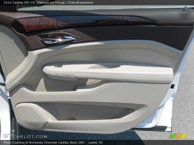 Platinum Ice Tricoat / Shale/Brownstone 2010 Cadillac SRX V6
