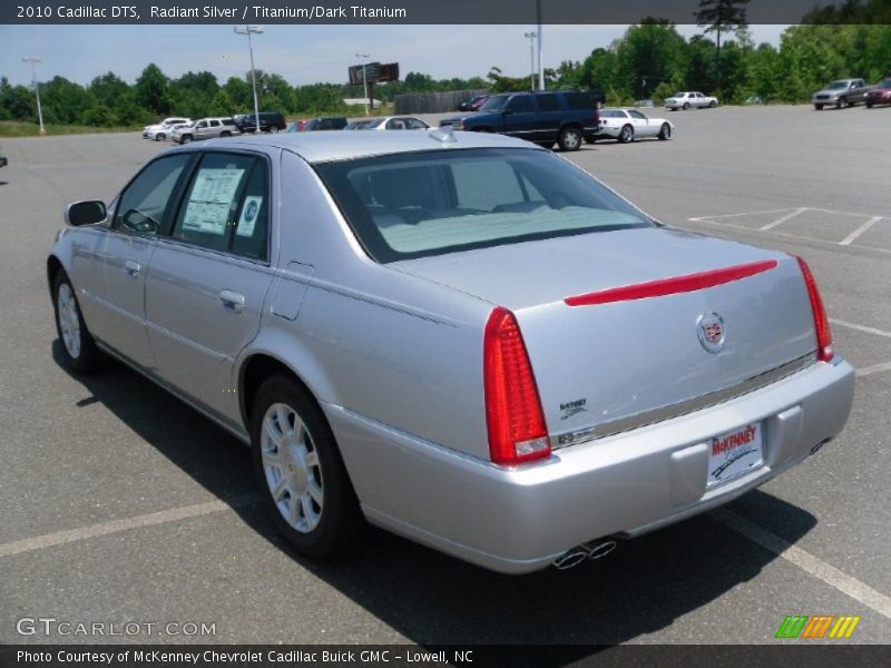 Radiant Silver / Titanium/Dark Titanium 2010 Cadillac DTS