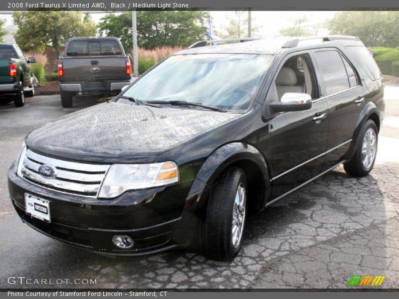Black / Medium Light Stone 2008 Ford Taurus X Limited AWD