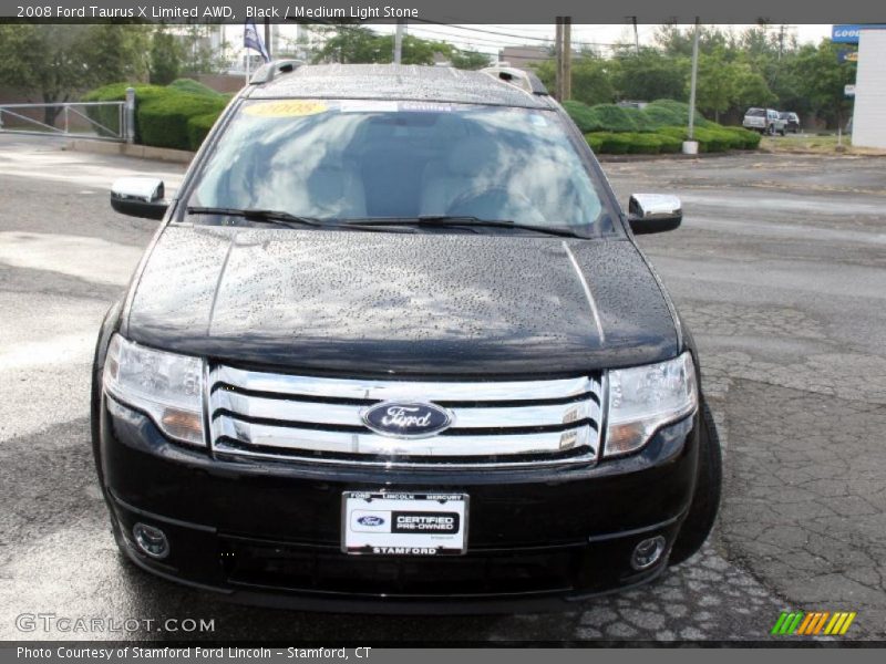 Black / Medium Light Stone 2008 Ford Taurus X Limited AWD