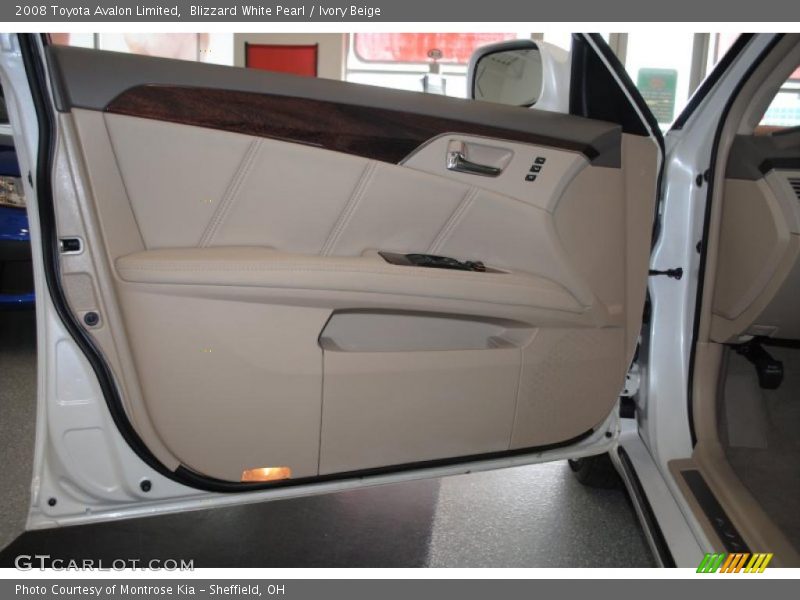 Blizzard White Pearl / Ivory Beige 2008 Toyota Avalon Limited