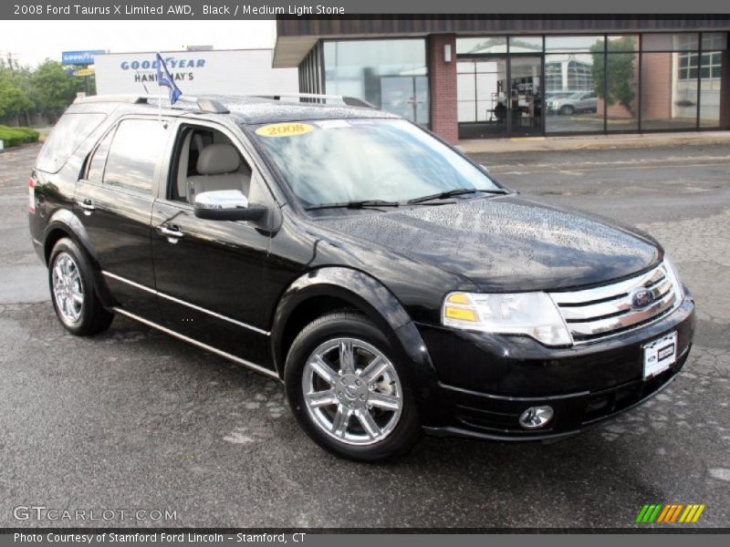 Black / Medium Light Stone 2008 Ford Taurus X Limited AWD