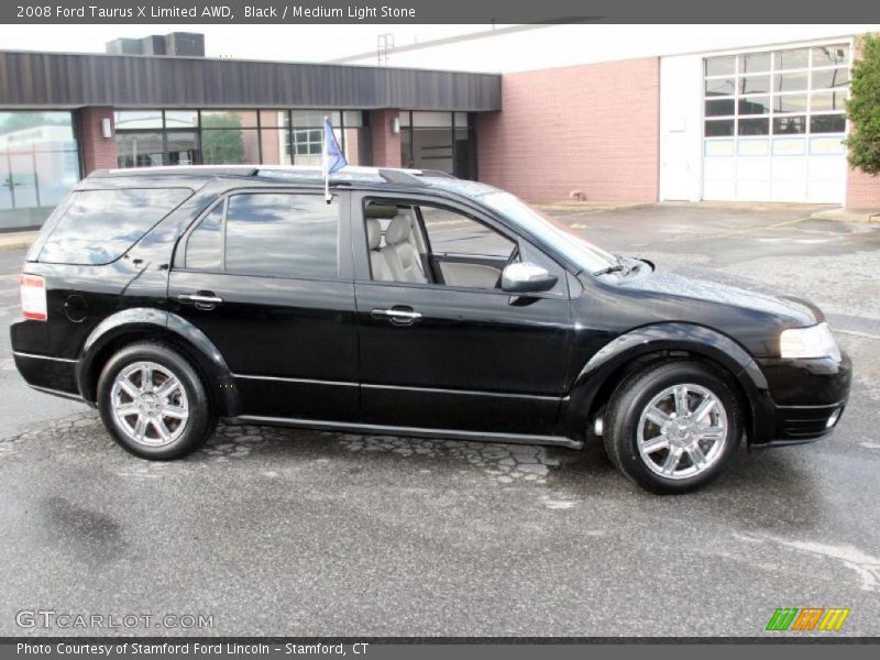 Black / Medium Light Stone 2008 Ford Taurus X Limited AWD