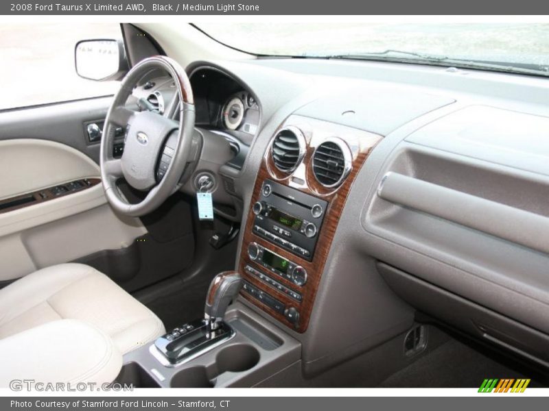 Black / Medium Light Stone 2008 Ford Taurus X Limited AWD