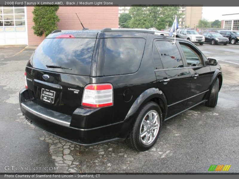 Black / Medium Light Stone 2008 Ford Taurus X Limited AWD
