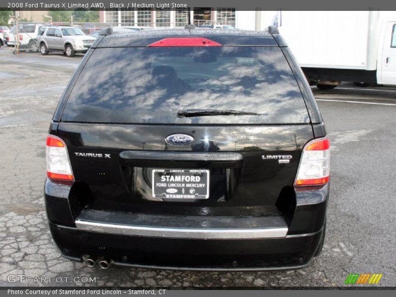 Black / Medium Light Stone 2008 Ford Taurus X Limited AWD