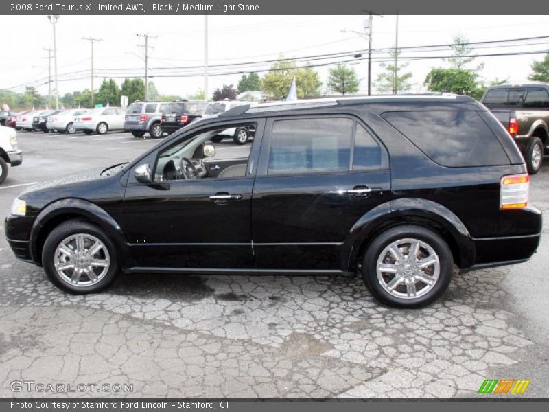 Black / Medium Light Stone 2008 Ford Taurus X Limited AWD