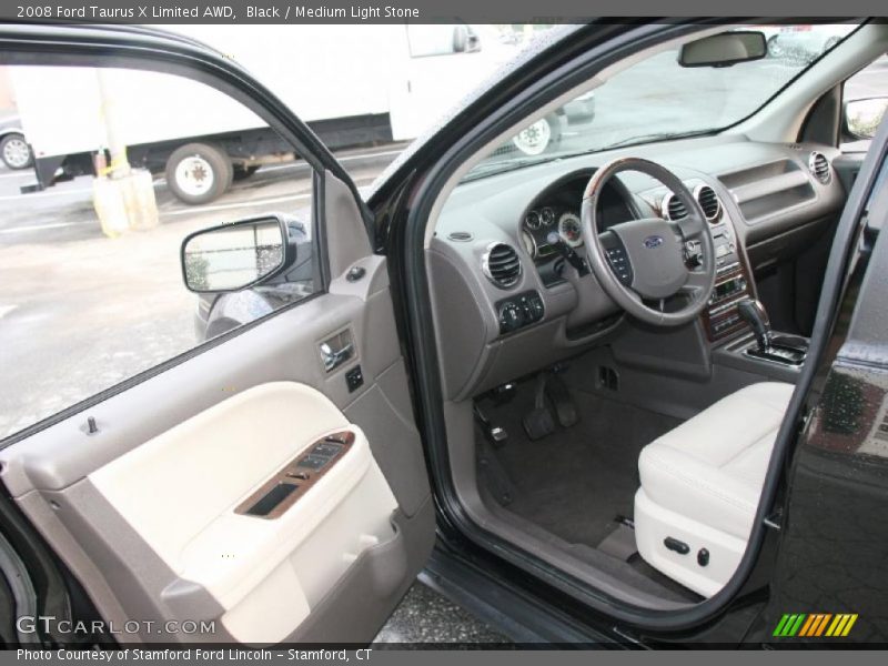 Black / Medium Light Stone 2008 Ford Taurus X Limited AWD