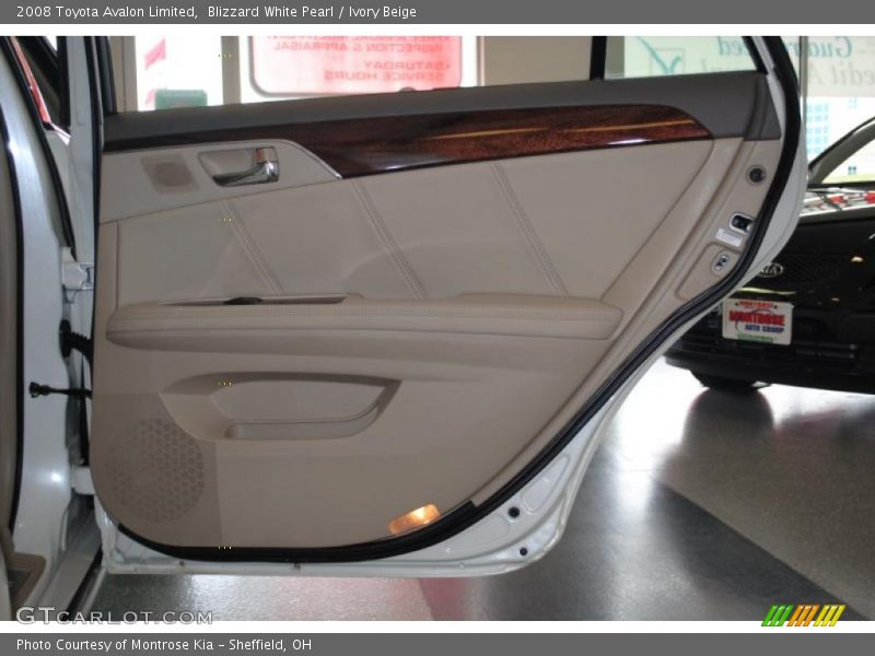 Blizzard White Pearl / Ivory Beige 2008 Toyota Avalon Limited