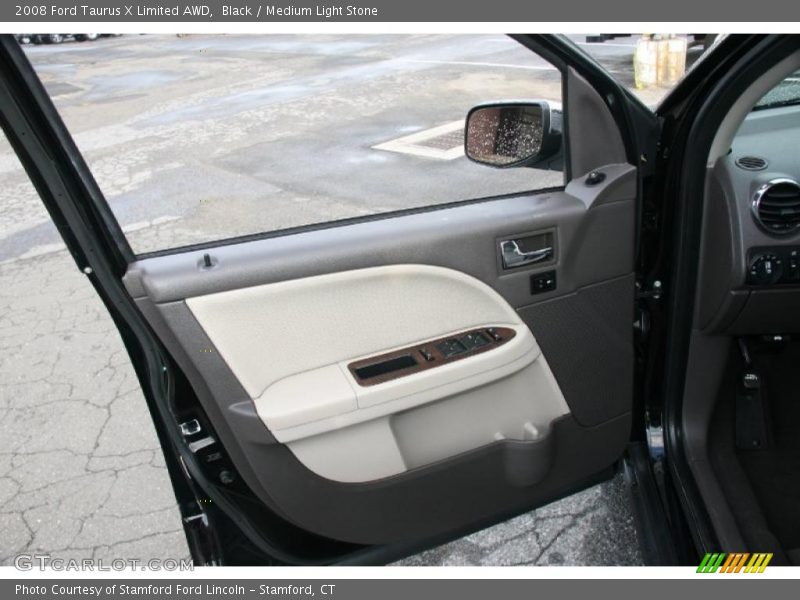 Black / Medium Light Stone 2008 Ford Taurus X Limited AWD