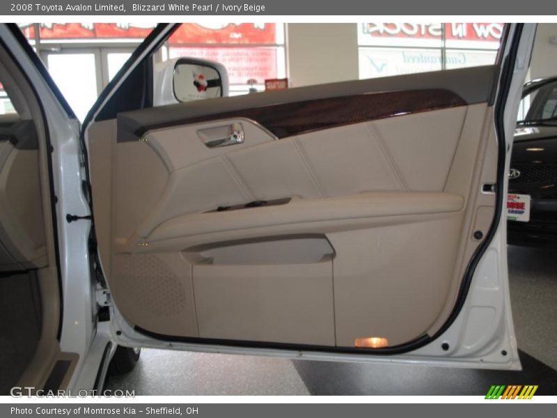 Blizzard White Pearl / Ivory Beige 2008 Toyota Avalon Limited