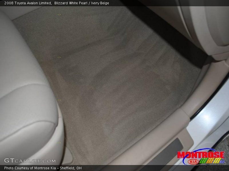 Blizzard White Pearl / Ivory Beige 2008 Toyota Avalon Limited