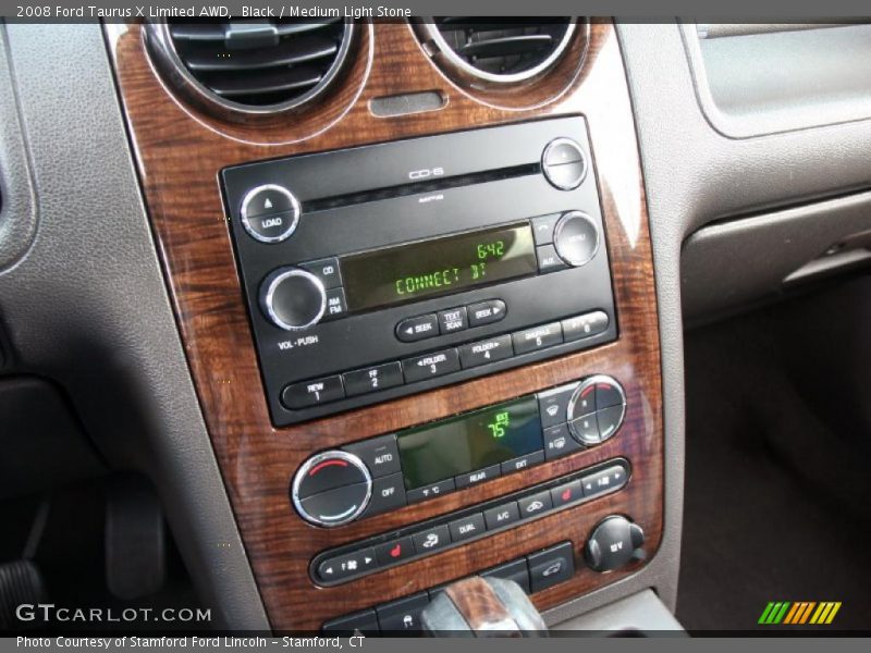 Black / Medium Light Stone 2008 Ford Taurus X Limited AWD