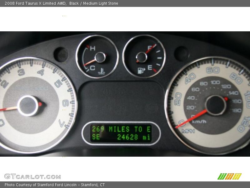 Black / Medium Light Stone 2008 Ford Taurus X Limited AWD