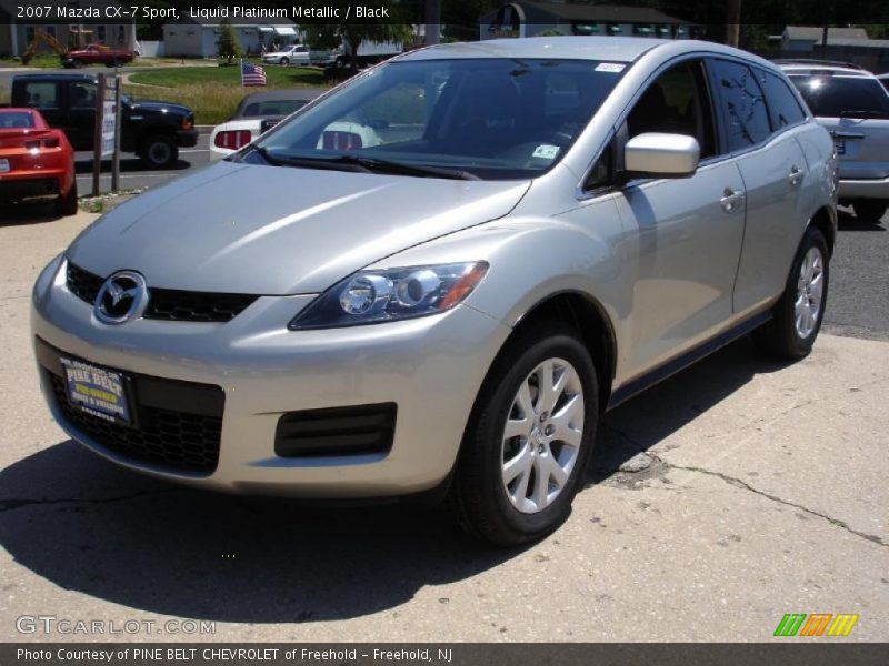 Liquid Platinum Metallic / Black 2007 Mazda CX-7 Sport