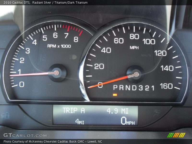 Radiant Silver / Titanium/Dark Titanium 2010 Cadillac DTS