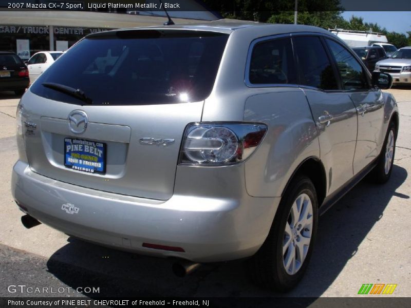 Liquid Platinum Metallic / Black 2007 Mazda CX-7 Sport