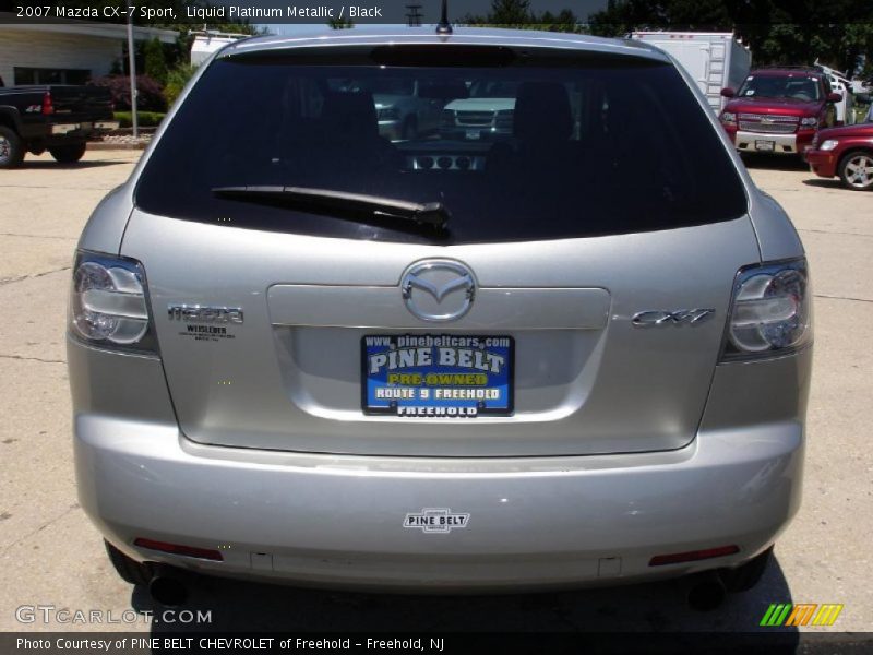Liquid Platinum Metallic / Black 2007 Mazda CX-7 Sport