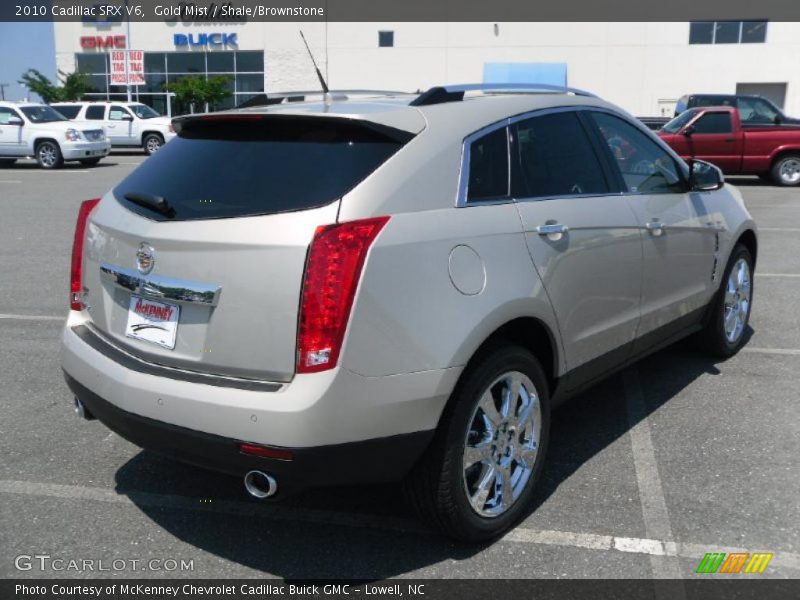 Gold Mist / Shale/Brownstone 2010 Cadillac SRX V6