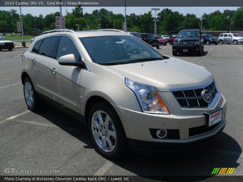 Gold Mist / Shale/Brownstone 2010 Cadillac SRX V6