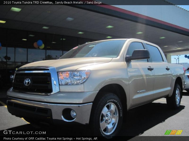 Sandy Beach Metallic / Sand Beige 2010 Toyota Tundra TRD CrewMax