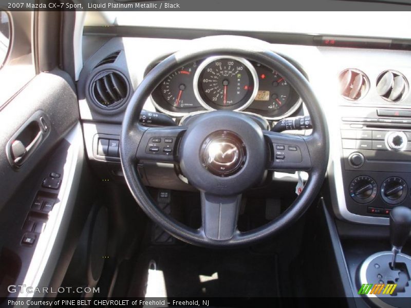 Liquid Platinum Metallic / Black 2007 Mazda CX-7 Sport