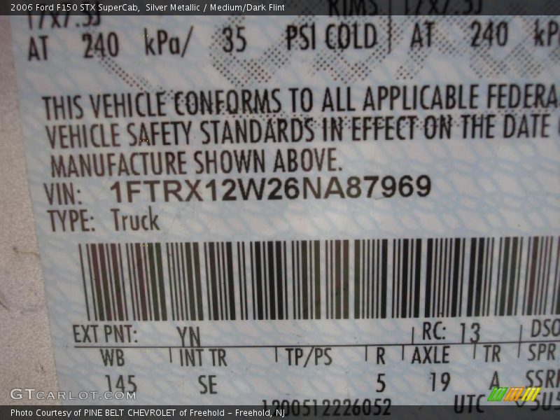 Silver Metallic / Medium/Dark Flint 2006 Ford F150 STX SuperCab