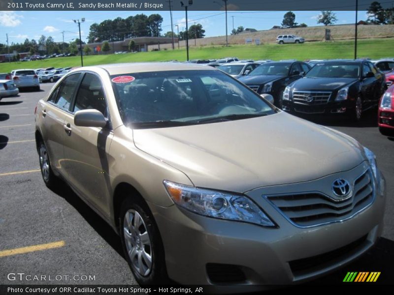 Sandy Beach Metallic / Bisque 2011 Toyota Camry LE