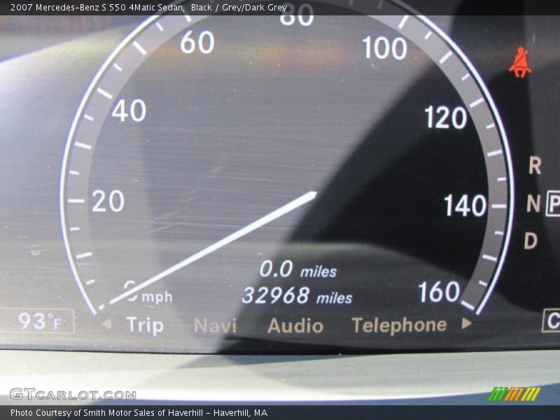 Black / Grey/Dark Grey 2007 Mercedes-Benz S 550 4Matic Sedan