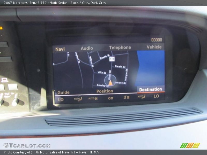 Black / Grey/Dark Grey 2007 Mercedes-Benz S 550 4Matic Sedan