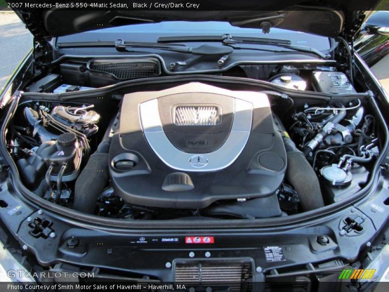 Black / Grey/Dark Grey 2007 Mercedes-Benz S 550 4Matic Sedan