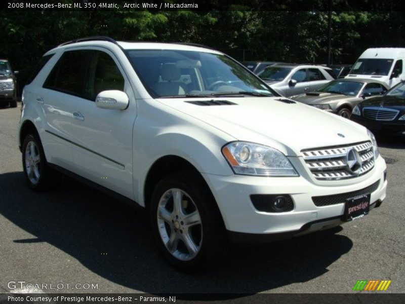 Arctic White / Macadamia 2008 Mercedes-Benz ML 350 4Matic