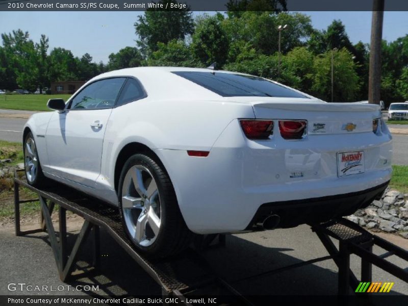 Summit White / Beige 2010 Chevrolet Camaro SS/RS Coupe