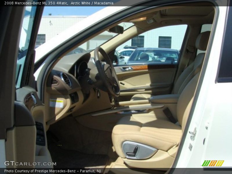 Arctic White / Macadamia 2008 Mercedes-Benz ML 350 4Matic