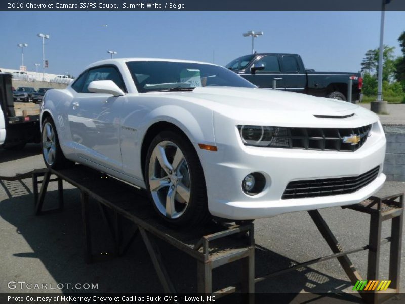 Summit White / Beige 2010 Chevrolet Camaro SS/RS Coupe