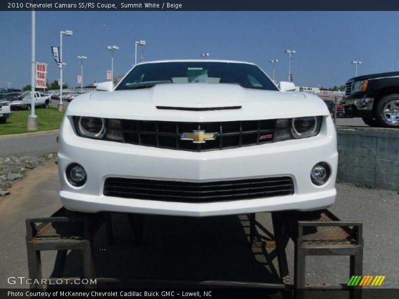 Summit White / Beige 2010 Chevrolet Camaro SS/RS Coupe