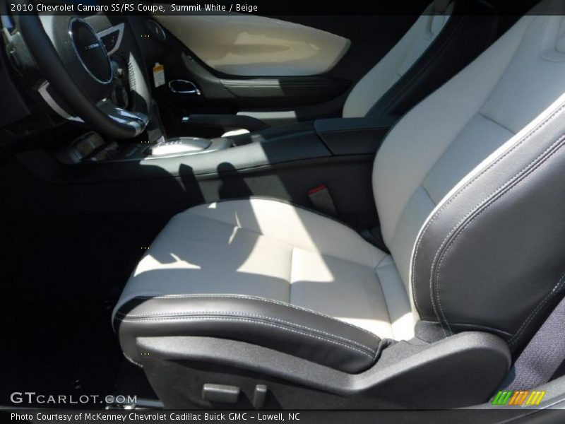 Summit White / Beige 2010 Chevrolet Camaro SS/RS Coupe