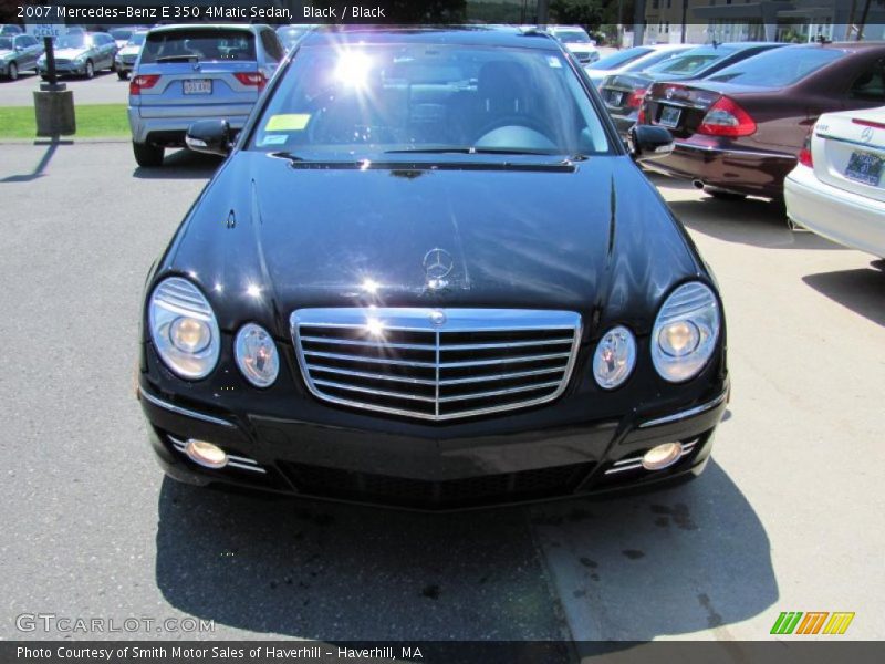 Black / Black 2007 Mercedes-Benz E 350 4Matic Sedan