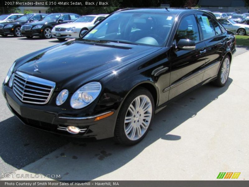 Black / Black 2007 Mercedes-Benz E 350 4Matic Sedan