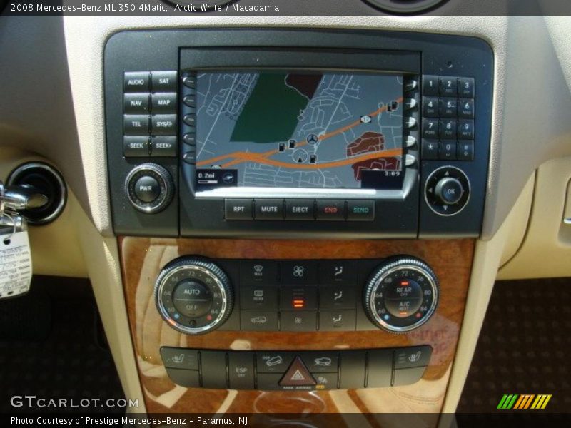 Arctic White / Macadamia 2008 Mercedes-Benz ML 350 4Matic