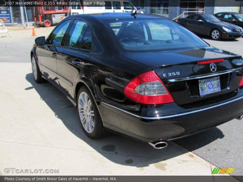 Black / Black 2007 Mercedes-Benz E 350 4Matic Sedan