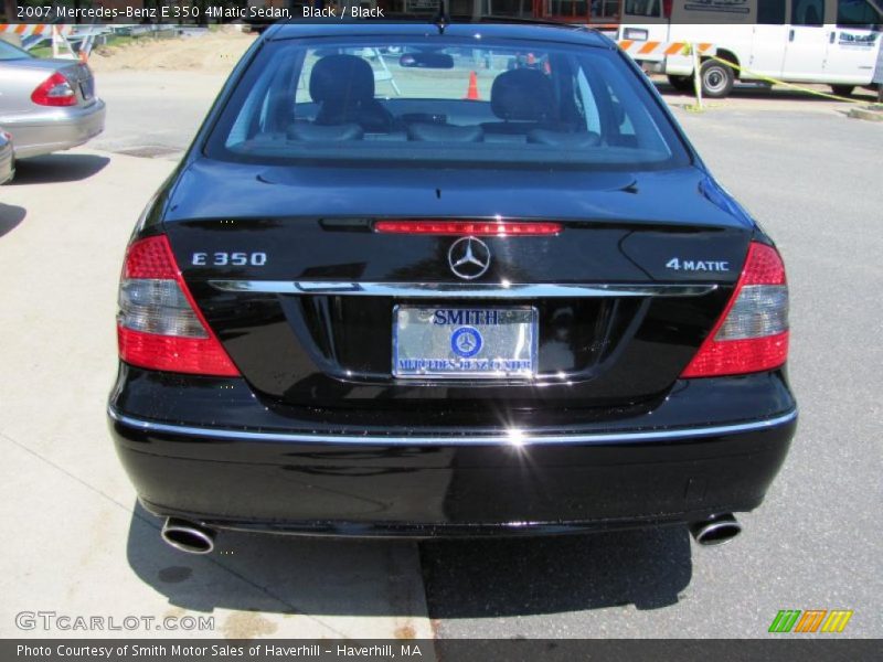 Black / Black 2007 Mercedes-Benz E 350 4Matic Sedan