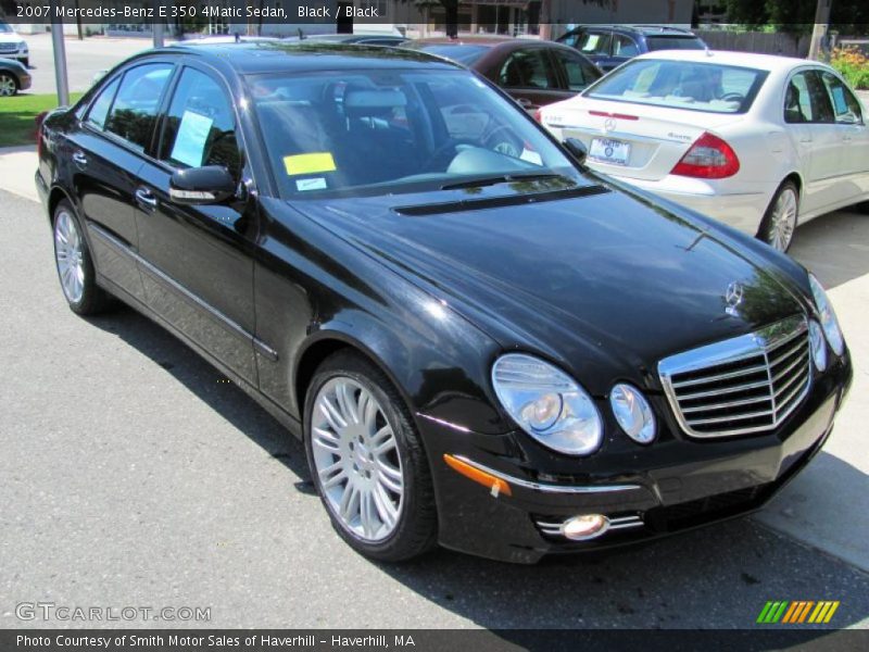 Black / Black 2007 Mercedes-Benz E 350 4Matic Sedan