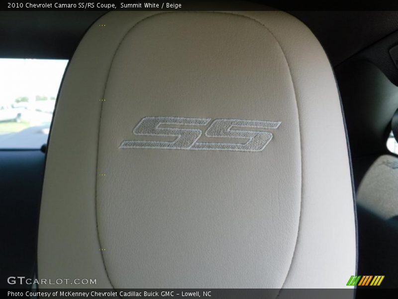 Summit White / Beige 2010 Chevrolet Camaro SS/RS Coupe