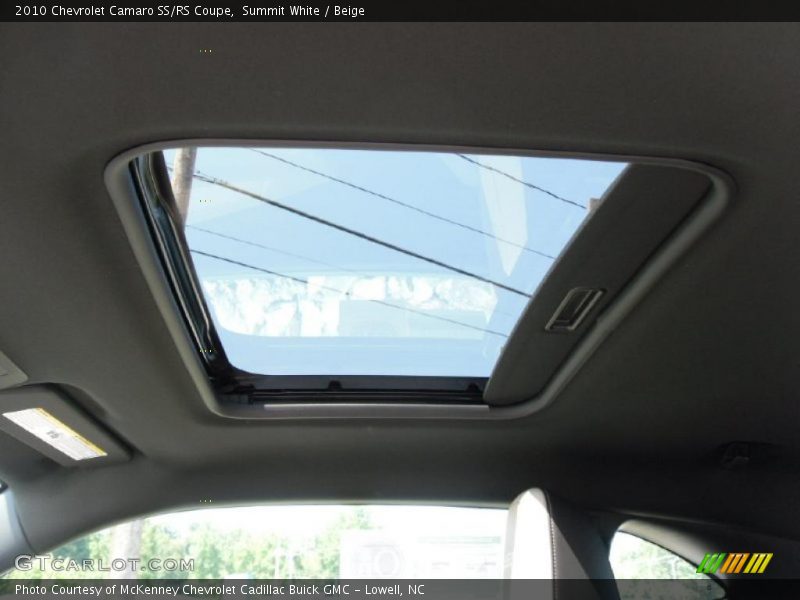 Summit White / Beige 2010 Chevrolet Camaro SS/RS Coupe