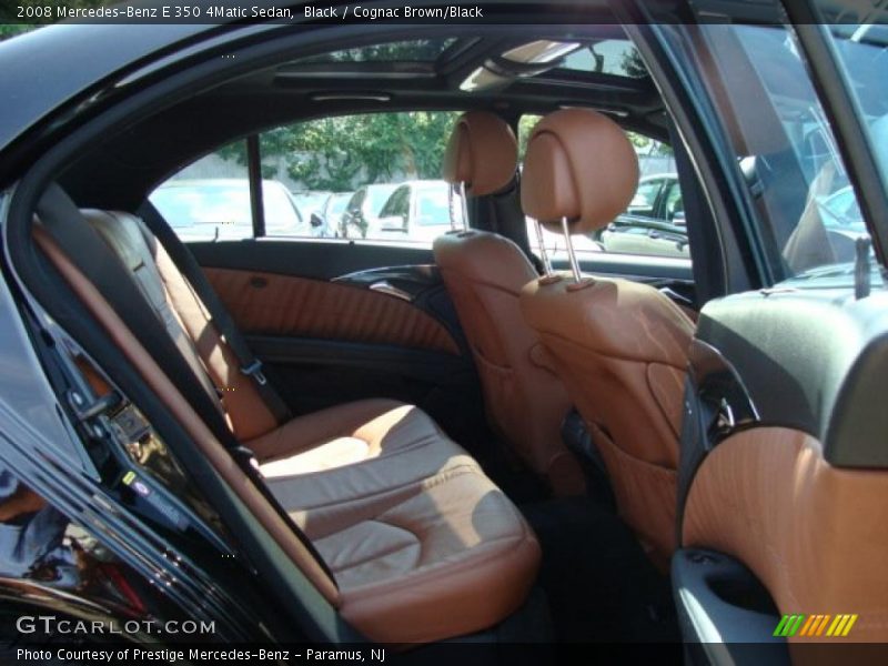 Black / Cognac Brown/Black 2008 Mercedes-Benz E 350 4Matic Sedan