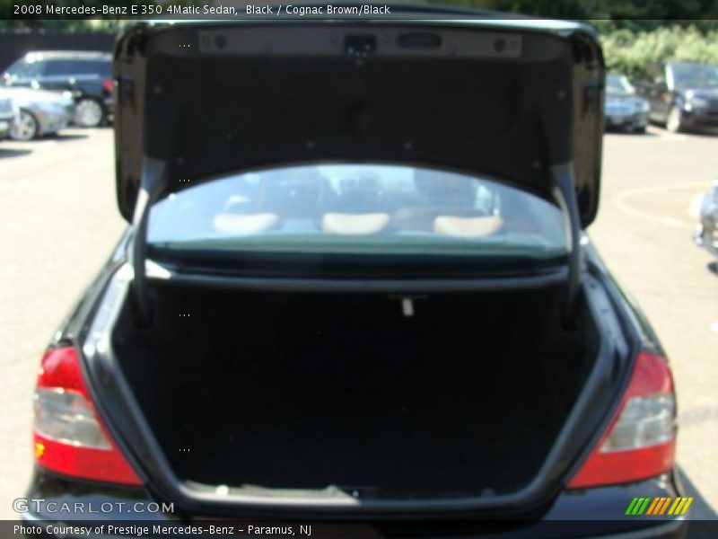 Black / Cognac Brown/Black 2008 Mercedes-Benz E 350 4Matic Sedan