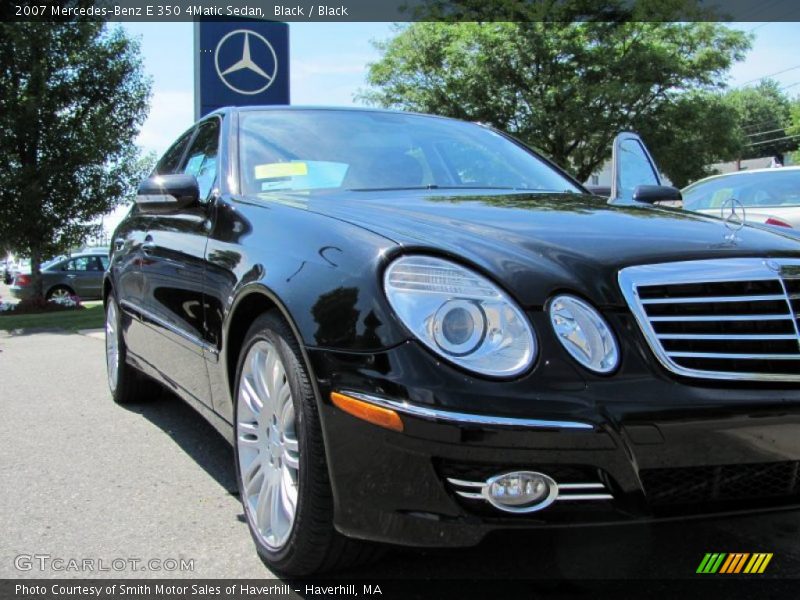 Black / Black 2007 Mercedes-Benz E 350 4Matic Sedan